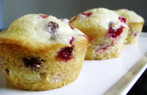 lemon cranberry muffins