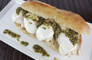 chicken pesto sandwich