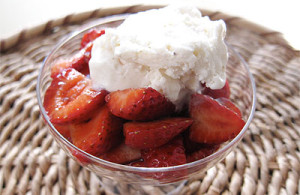 strawberries with balsamic vinegar