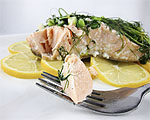 Roasted Salmon with Green Herbs