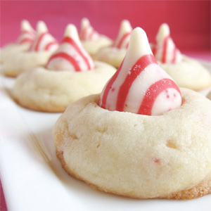 Candy Cane Thumbprints