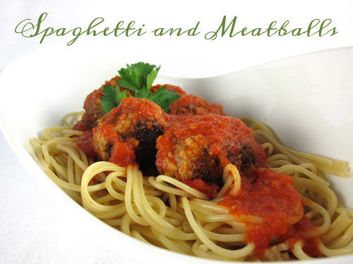 spaghetti and meatballs