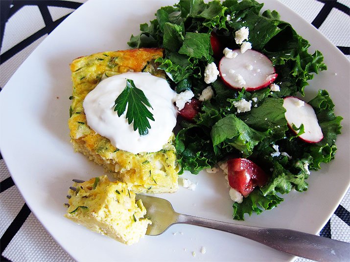 Green Chile Zucchini Egg Bake