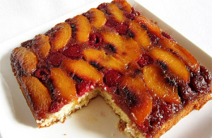 Peach Melba Cake