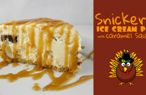 snickers ice cream pie