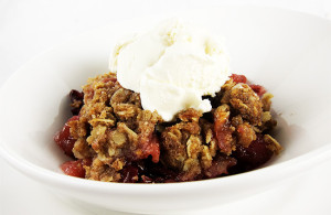 apple cranberry crisp