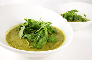 edamame arugula soup