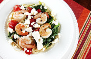 mediterranean shrimp pasta