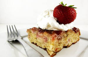 strawberry rhubarb cake