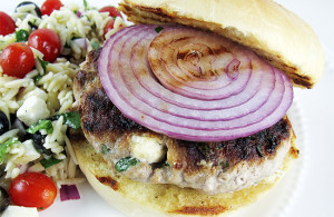 turkey feta burger