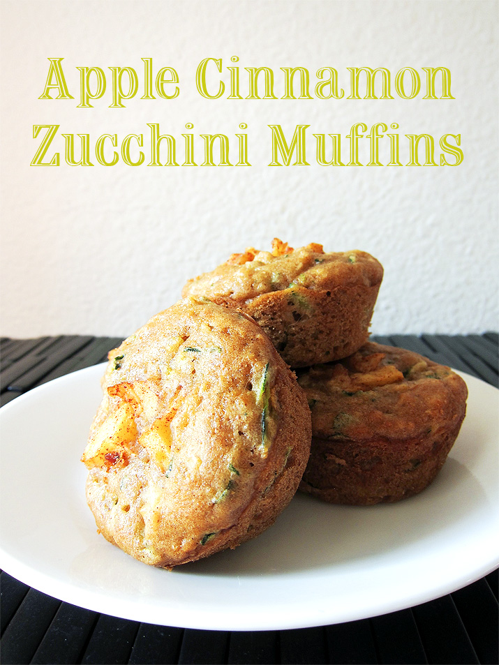 apple cinnamon zucchini muffins
