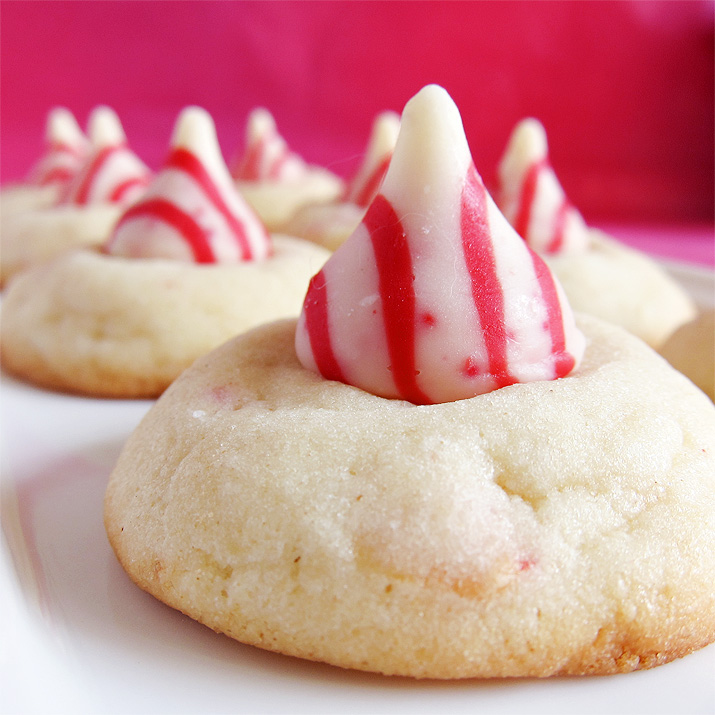 Candy Cane Thumbprints