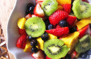 Fruit Salad with Honey Lime Dressing
