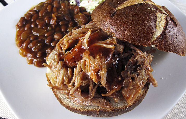 Hard Cider Pulled Pork Sandwiches