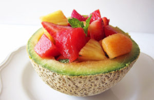Melon Salad with Honey Lime Dressing