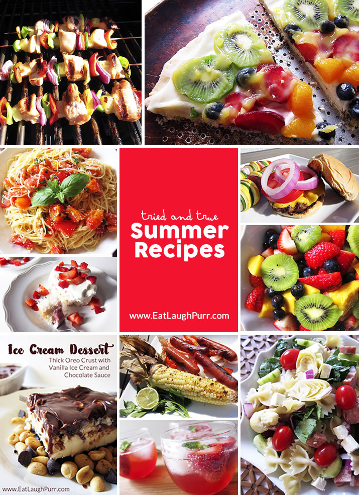 Summer Recipes Round-Up: Full of tried-and-true, family favorite recipes from fruit pizza to ice cream dessert and more.