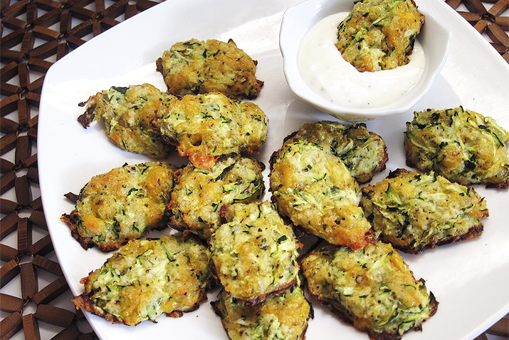Baked Cheesy Zucchini Tots