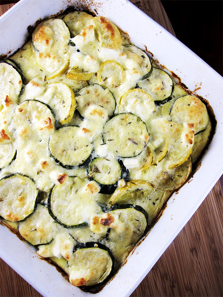 Zucchini Bake with Feta Cheese