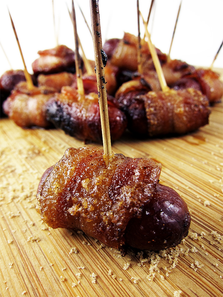 Candied Bacon Wrapped Lil Smokies Eat Laugh Purr