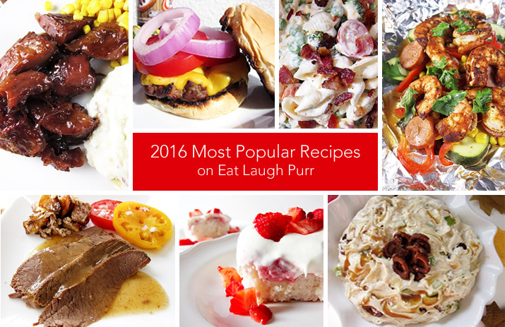 2016 Most Popular Recipes on Eat Laugh Purr
