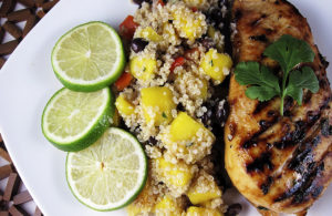 Mango and Black Bean Quinoa Salad