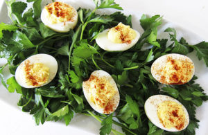 Garlic Deviled Eggs